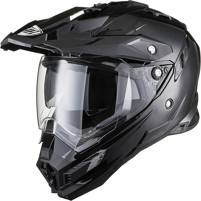 THH TX-27 Plain Dual Sport Motocross Helmet, Small, Black : Amazon